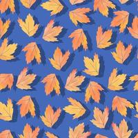 modèle de vecteur de feuilles d'automne tombées