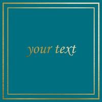 cadre doré vectoriel sur fond coloré pour votre texte