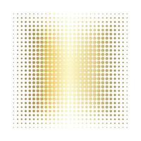 collection vectorielle de carrés monochromes géométriques d'encre demi-teinte dorée vecteur