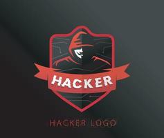 création de logo de programmeur hacker vecteur