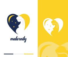 signe de conception de logo de maternité