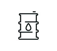 modèle de conception de logo vectoriel icône baril de pétrole