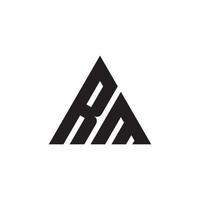 vecteur de conception de logo de lettre initiale rm ou mr