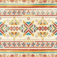 amérindien indien ornement motif géométrique ethnique textile texture tribal motif aztèque navajo mexicain tissu continu vecteur décoration mode