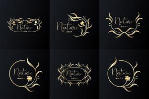 collection de logos de luxe créatifs pour l'image de marque, l'identité d'entreprise. vecteur libre