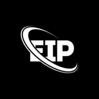 logo du pei. lettre eip. création de logo de lettre eip. initiales logo eip lié avec un cercle et un logo monogramme majuscule. typographie eip pour la technologie, les affaires et la marque immobilière. vecteur