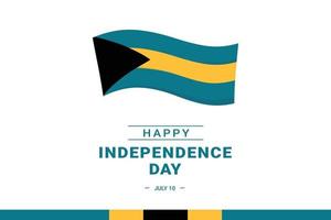 fête de l'indépendance des bahamas vecteur