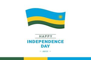 fête de l'indépendance du rwanda vecteur