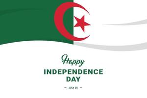 fête de l'indépendance de l'algérie vecteur