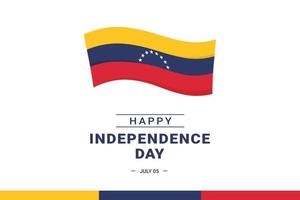 fête de l'indépendance du venezuela vecteur