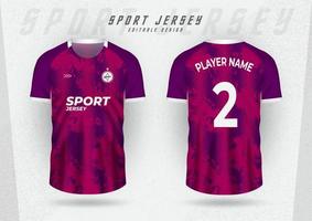 modèle de fond pour maillot de sport, maillot de course, maillot de jeu, maillot de course, motif grunge violet. vecteur