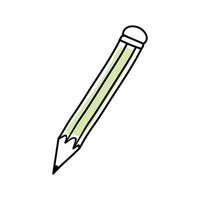 crayon dans le style doodle vecteur