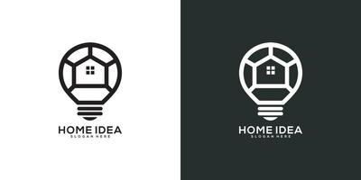 conception de vecteur de logo idée maison