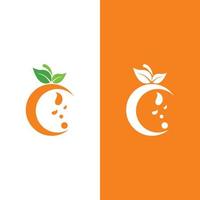 création de logo orange vecteur