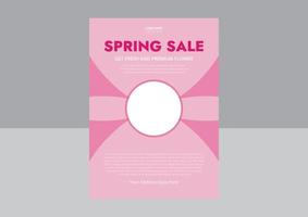 modèles de flyers de magasin de fleurs. conception de dépliant d'affiche de flyer de vente de printemps. couverture, conception de dépliants. vecteur