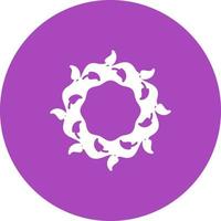 icône de fond de cercle de couronne vecteur