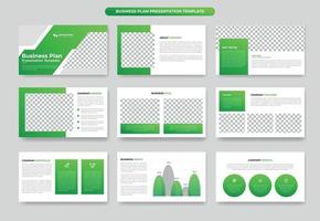 modèle de diapositive de présentation de plan d'affaires moderne et projet de proposition ou rapport annuel ou profil d'entreprise vecteur