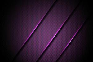 lumières violettes abstraites slash avec fond hexagonal vecteur