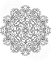 coloriages de mandalas pour adultes et enfants vecteur