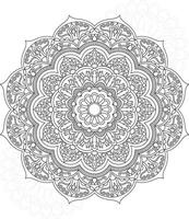 coloriages de mandalas pour adultes et enfants vecteur