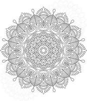 coloriages de mandalas pour adultes et enfants vecteur