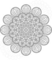 coloriages de mandalas pour adultes et enfants vecteur