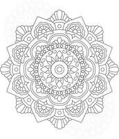 coloriages de mandalas pour adultes et enfants vecteur