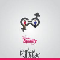 Journée internationale de l'égalité salariale. hommes et femmes avec des tons de peau différents. modèle pour le fond, la bannière, la carte, l'affiche. illustration vectorielle. vecteur