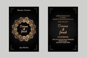 modèle de carte d & # 39; invitation de mariage vecteur