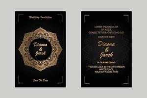 modèle de carte d & # 39; invitation de mariage vecteur