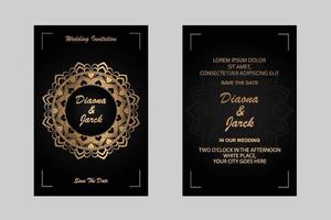 modèle de carte d & # 39; invitation de mariage vecteur