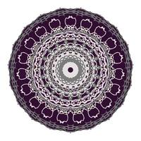 motif rond ornemental. mandala coloré sur fond blanc. illustration vectorielle. vecteur