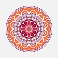 mandalas colorés pour cahier de coloriage. ornements ronds décoratifs. forme de fleur inhabituelle. vecteur oriental, modèles de thérapie anti-stress. tisser des éléments de conception. vecteur de logos de yoga.