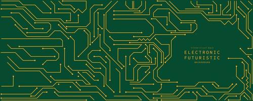 une carte de circuit imprimé pour la conception d'arrière-plan numérique futuriste abstraite