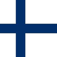 drapeau finlandais, couleurs officielles. illustration vectorielle. vecteur