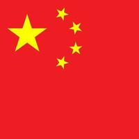 drapeau de la chine, couleurs officielles. illustration vectorielle. vecteur