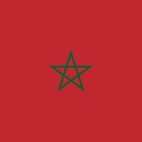 drapeau marocain, couleurs officielles. illustration vectorielle. vecteur