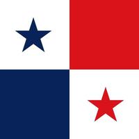 drapeau panaméen, couleurs officielles. illustration vectorielle. vecteur