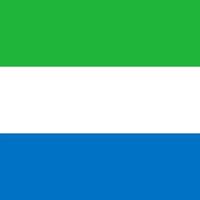 drapeau sierra leone, couleurs officielles. illustration vectorielle. vecteur