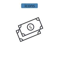 icônes d'argent symboles éléments vectoriels pour le web infographique vecteur