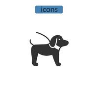 chien icônes symbole vecteur éléments pour infographie web