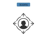 icônes de télétravail symboles éléments vectoriels pour le web infographique vecteur