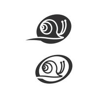 escargot logo modèle vecteur icône illustration design