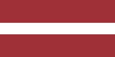 drapeau dessiné à la main de vecteur de lettonie, euro