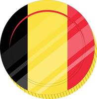 belgique vecteur drapeau dessiné à la main, eur