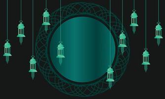 modèle de fond de lanterne suspendue ramadan vecteur