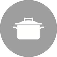 icône de fond de cercle de casserole vecteur