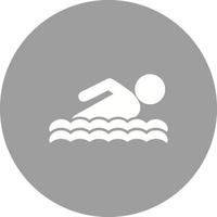 icône de fond de cercle de natation vecteur