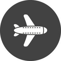 icône de fond de cercle d'avion vecteur