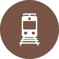 icône de fond de cercle de voies ferrées vecteur